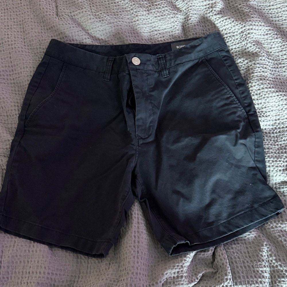 Bonobos Midnight Black Shorts inseam 5”